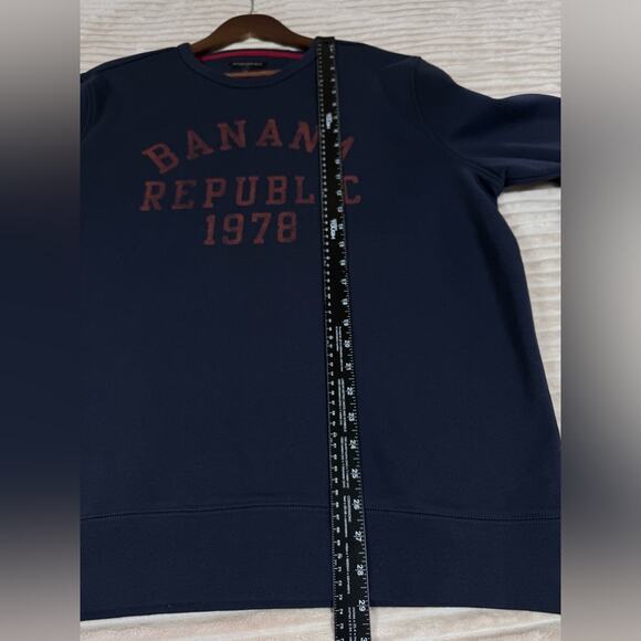 Banana Republic Men’s Sweater 1978 Crewneck Long Sleeve Blue XL - Picture 3 of 10